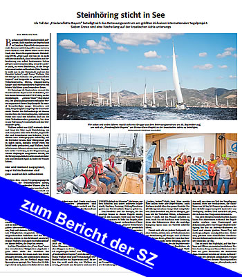 Pressebericht  der SZ Ebersberg - zur Friedensflotte Bayern